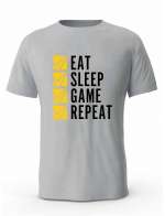 Koszulka Męska, Eat Sleep Game Repeat, Prezent Dla Mężczyzny