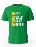 Koszulka Męska, Eat Sleep Game Repeat, Prezent Dla Mężczyzny