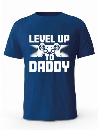 Koszulka Męska, Level Up Daddy, Prezent Dla Mężczyzny