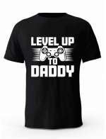 Koszulka Męska, Level Up Daddy, Prezent Dla Mężczyzny