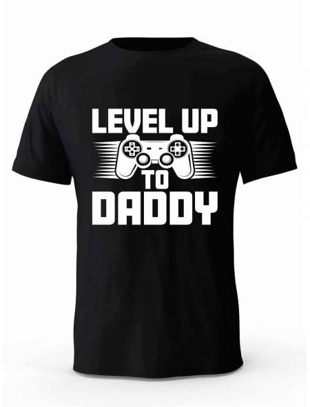 Koszulka Męska, Level Up Daddy, Prezent Dla Mężczyzny