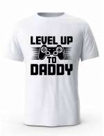 Koszulka Męska, Level Up Daddy, Prezent Dla Mężczyzny