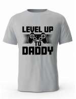Koszulka Męska, Level Up Daddy, Prezent Dla Mężczyzny