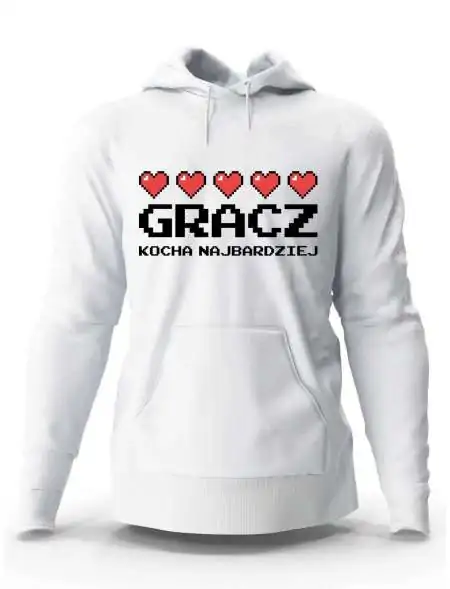 Bluza Męska, Gracz Kocha Najbardziej, Prezent