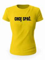 Koszulka Chcę Spać, T-shirt Damski, Prezent