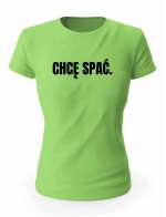 Koszulka Chcę Spać, T-shirt Damski, Prezent