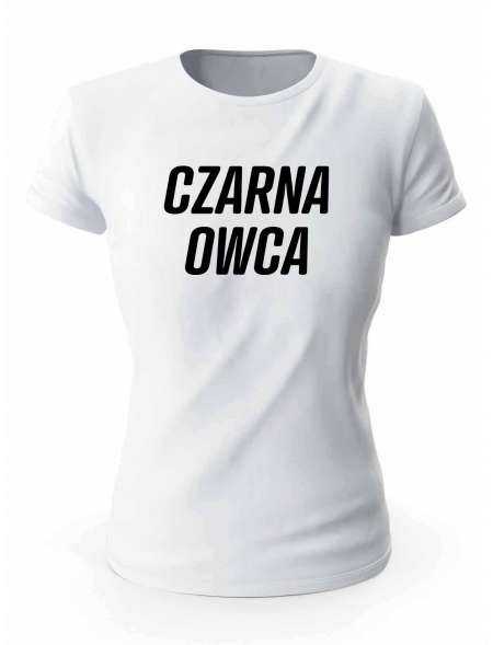 Koszulka Czarna Owca, T-shirt Damski, Prezent