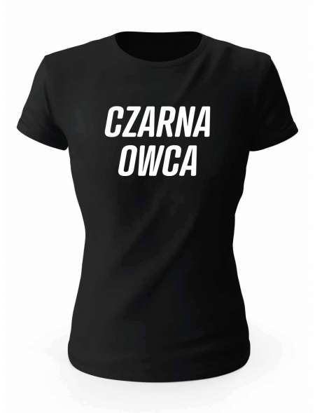 Koszulka Czarna Owca, T-shirt Damski, Prezent