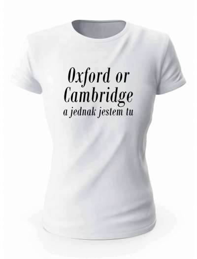Koszulka Oxford Or Cambridge, T-Shirt Damski, Prezent