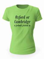 Koszulka Oxford Or Cambridge, T-Shirt Damski, Prezent