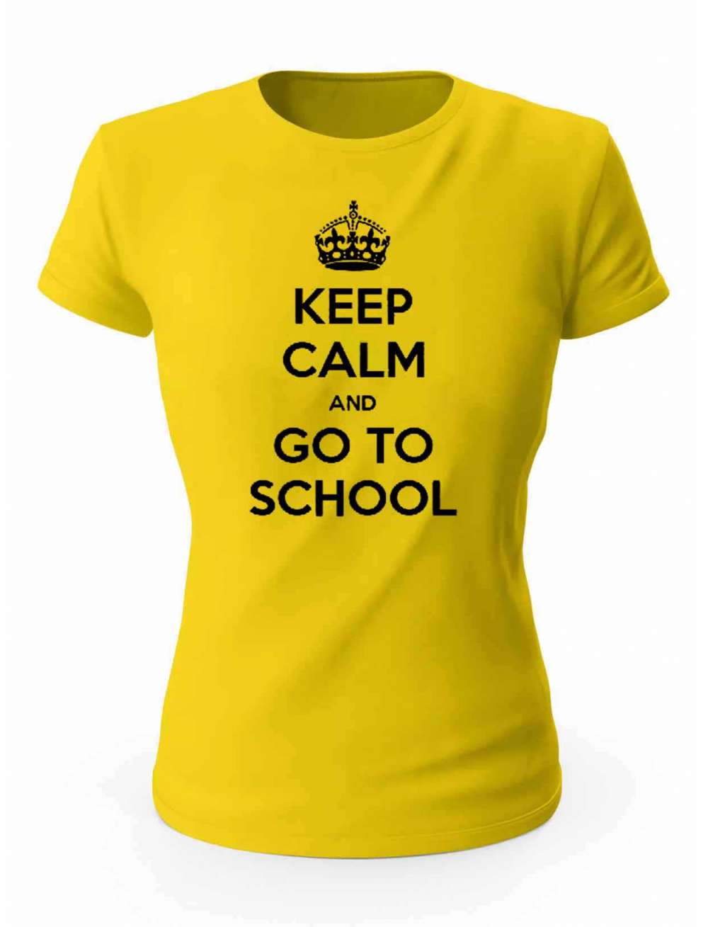 Koszulka Keep Calm And Go To School, T-Shirt Damski, Prezent