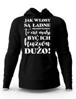 Bluza Męska Z Kapturem, Jak Włosy Są Ładne To Nie Musi Być Ich Kuźwa Dużo