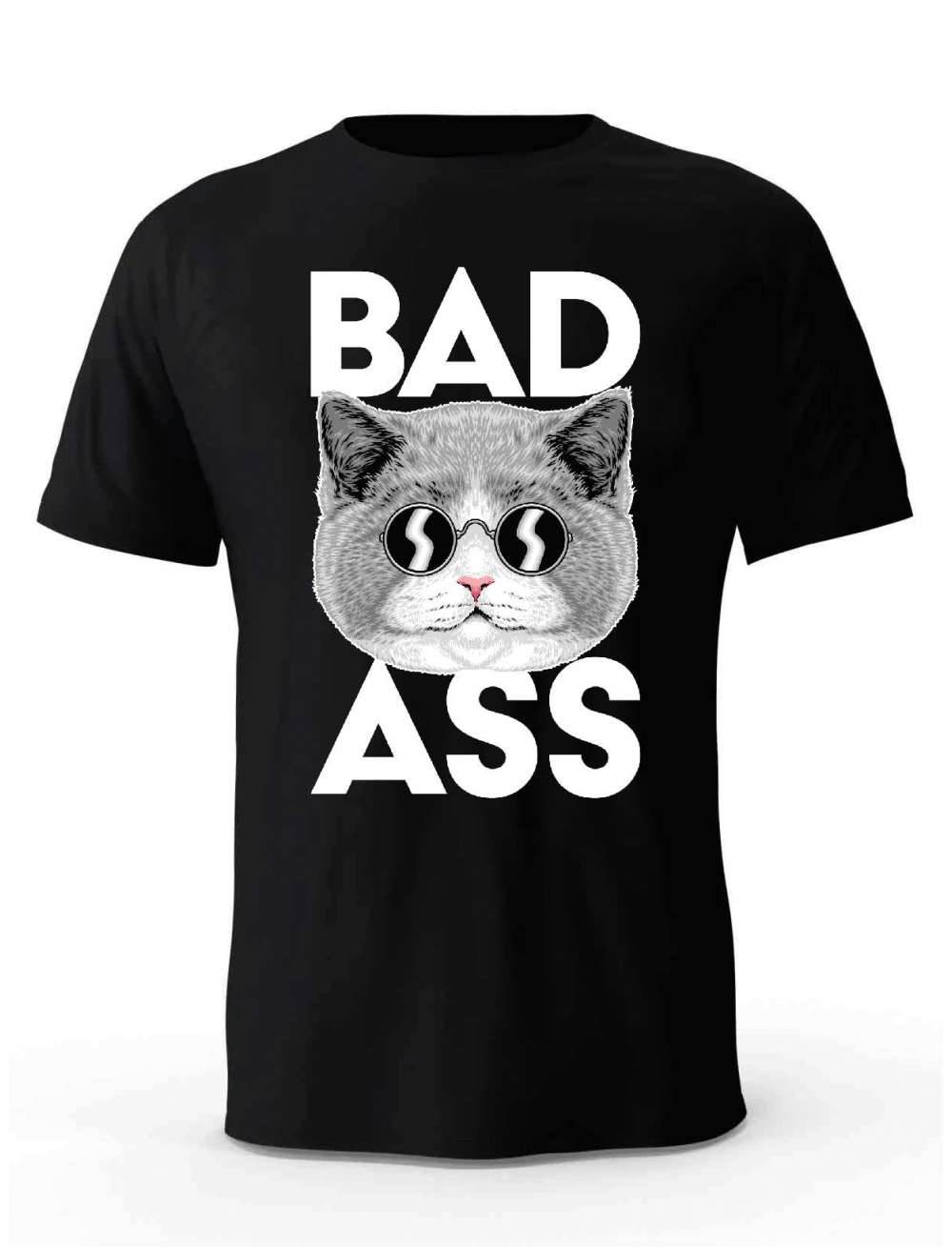 Koszulka Męska, Bad Ass, Prezent Dla Mężczyzny