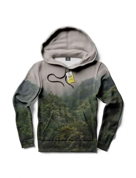 Bluza Fullprint z Kapturem, Rainy Forest 
