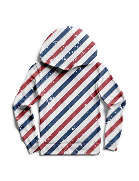 Bluza Fullprint z Kapturem, Retro USA