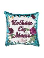 Poduszka Cekinowa, Kocham Cię Mama, Prezent 