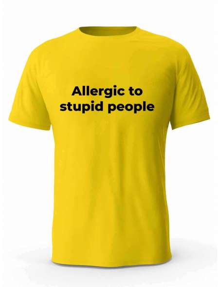 Koszulka Męska, Allergic To Stupid People, Prezent 