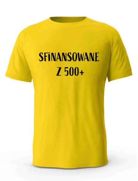 Koszulka Męska, Sfinansowane Z 500+, Prezent 