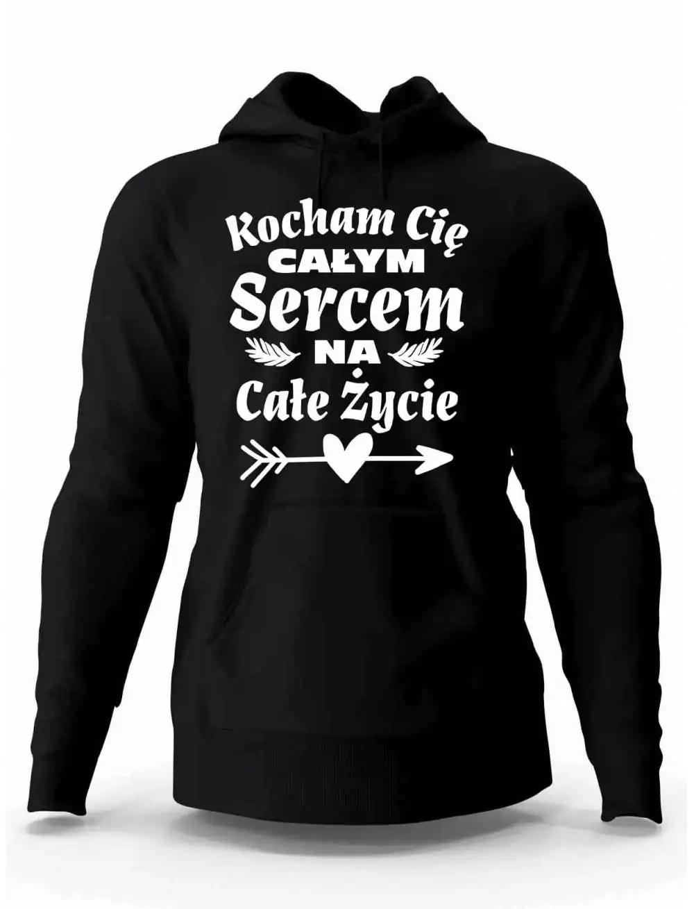 Bluza Męska, Kocham Cię Całym Sercem Na Całe Życie, Prezent
