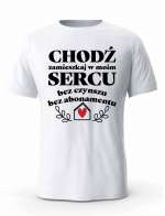 Koszulka Męska,Chodź Zamieszkaj w Moim Sercu, Prezent Dla Mężczyzny