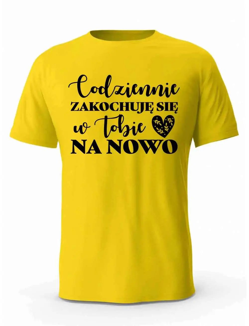Koszulka Męska, Codziennie Zakochuję Się w Tobie Na Nowo, Prezent Dla Mężczyzny