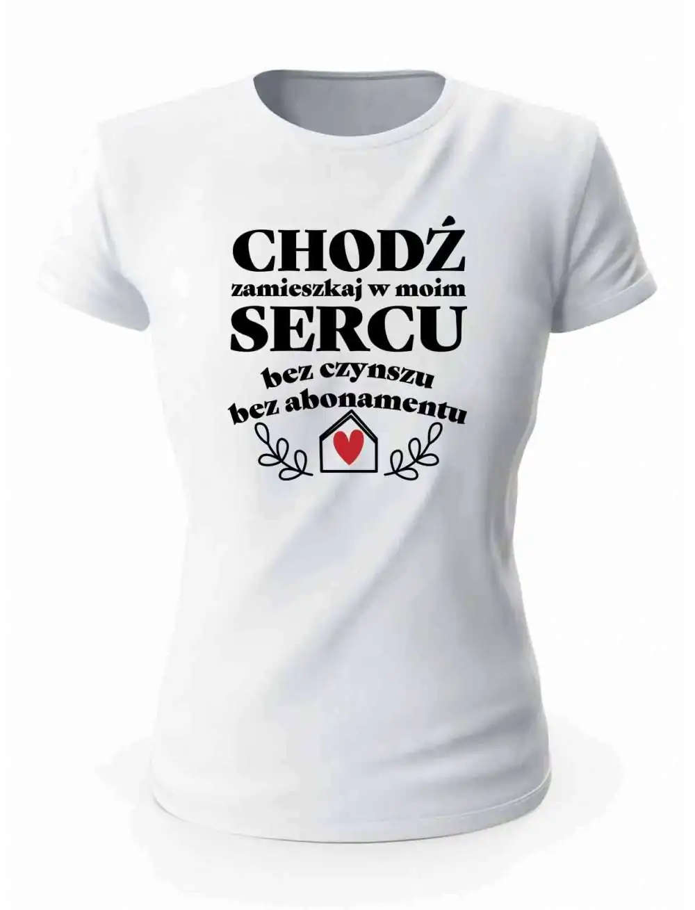 Koszulka Damska, Chodź Zamieszkaj w Moim Sercu, Prezent