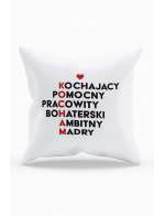 Poduszka, KOCHAM, Prezent