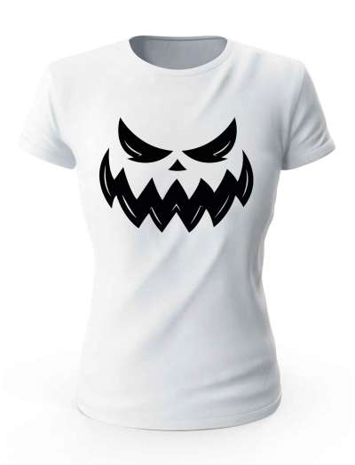 Koszulka Damska Na Halloween Cwany Uśmiech