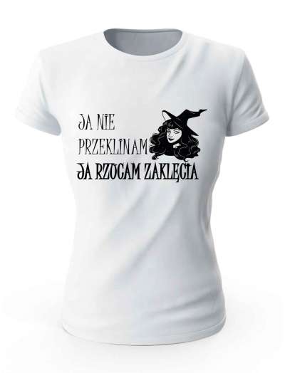 Koszulka Damska Na Halloween Ja Nie Przeklinam
