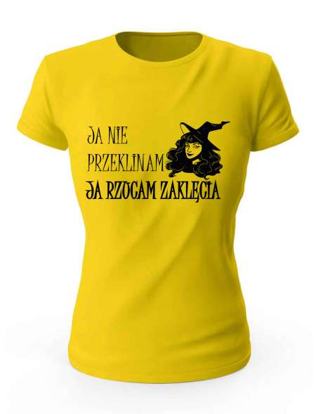 Koszulka Damska Na Halloween Ja Nie Przeklinam