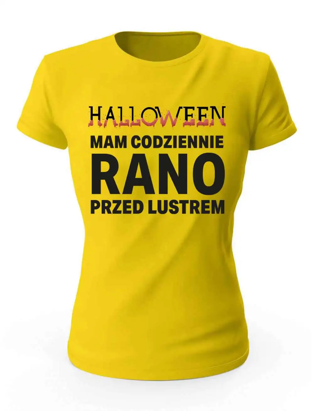 Koszulka Damska Na Halloween Mam Codziennie Rano Koszulka Damska Na Halloween Mam Codziennie Rano