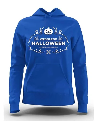Bluza Damska z Kapturem, Wesołego Hallowen, Prezent