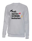 Bluza Męska Bez Kaptura, Mąż Ojciec Górnik Bohater