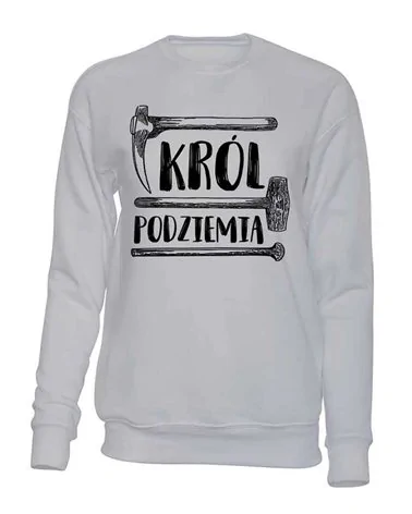 Bluza Męska Bez Kaptura, Król Podziemia