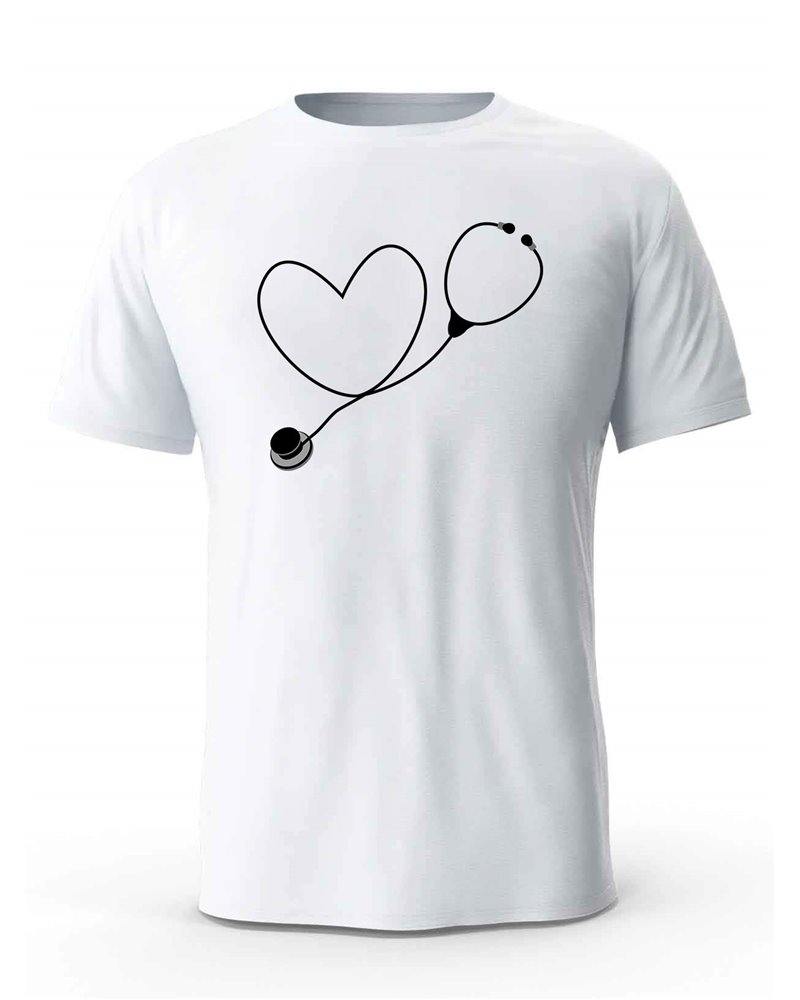 Koszulka Męska, Serce Stetoskop