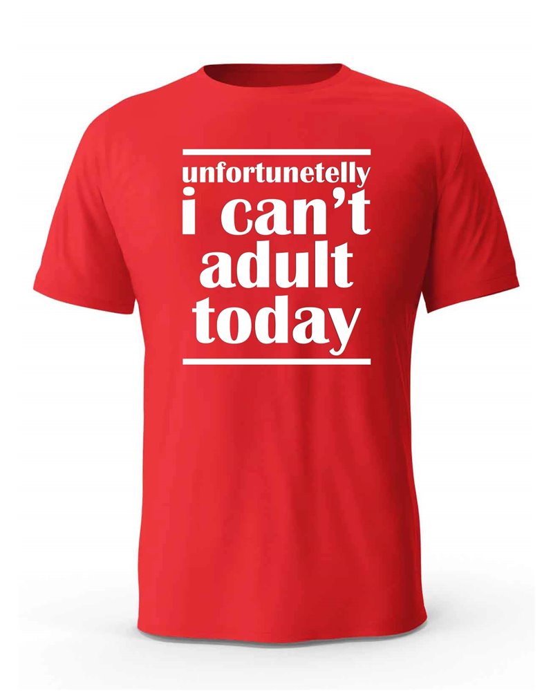 Koszulka Męska, I Can't Adult Today, Prezent