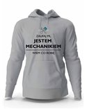 Bluza Męska z Kapturem, Zaufaj Mi Jestem Mechanikiem, Prezent