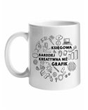 Kubek, Księgowa Bardziej Kreatywna Niż Grafik,  Prezent