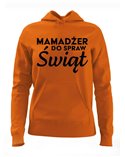 Bluza Damska z Kapturem, Mamadżer Do Spraw Świąt, Prezent