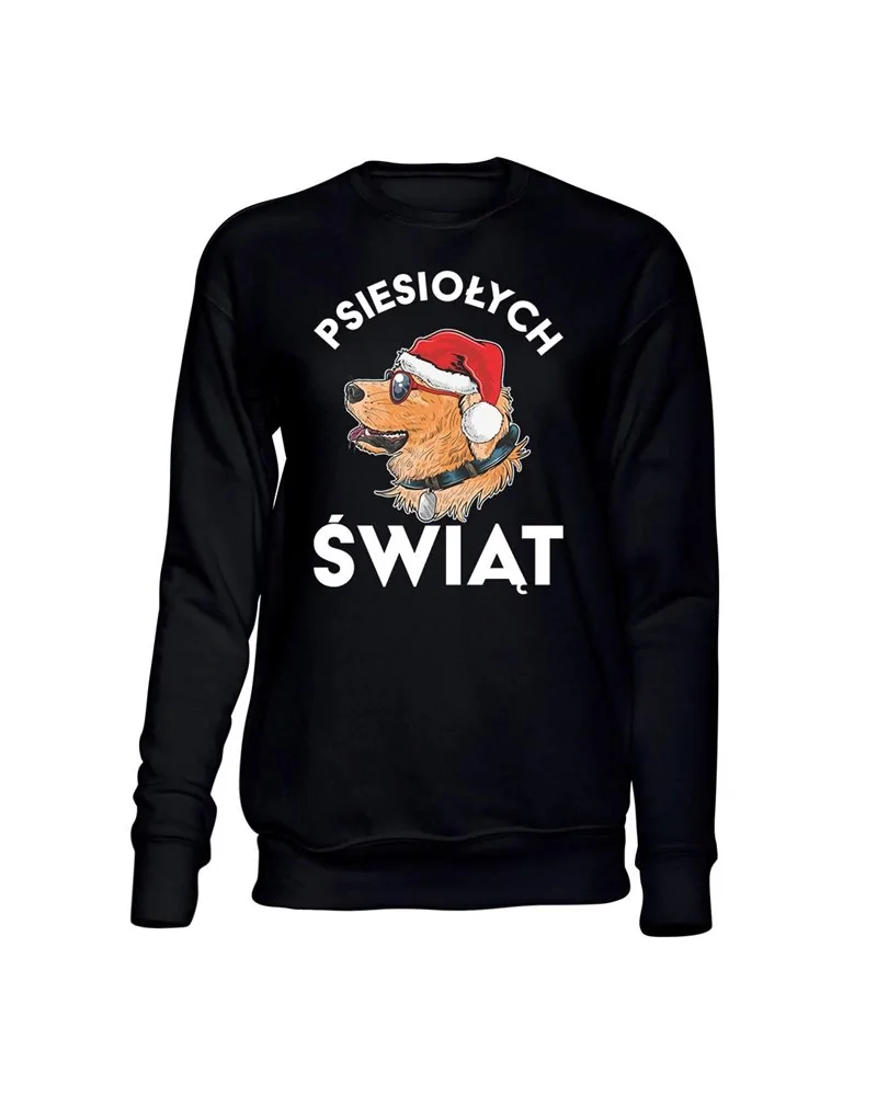  Bluza Bez Kaptura, Psiesiołych Świąt, Prezent