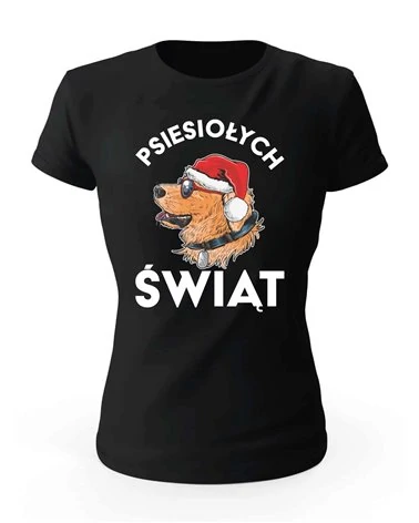 Koszulka Damska, Psiepsiołych Świąt, Prezent