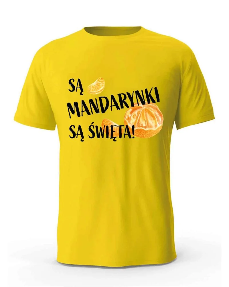 Koszulka Męska, Są Mandarynki Są Święta, Prezent
