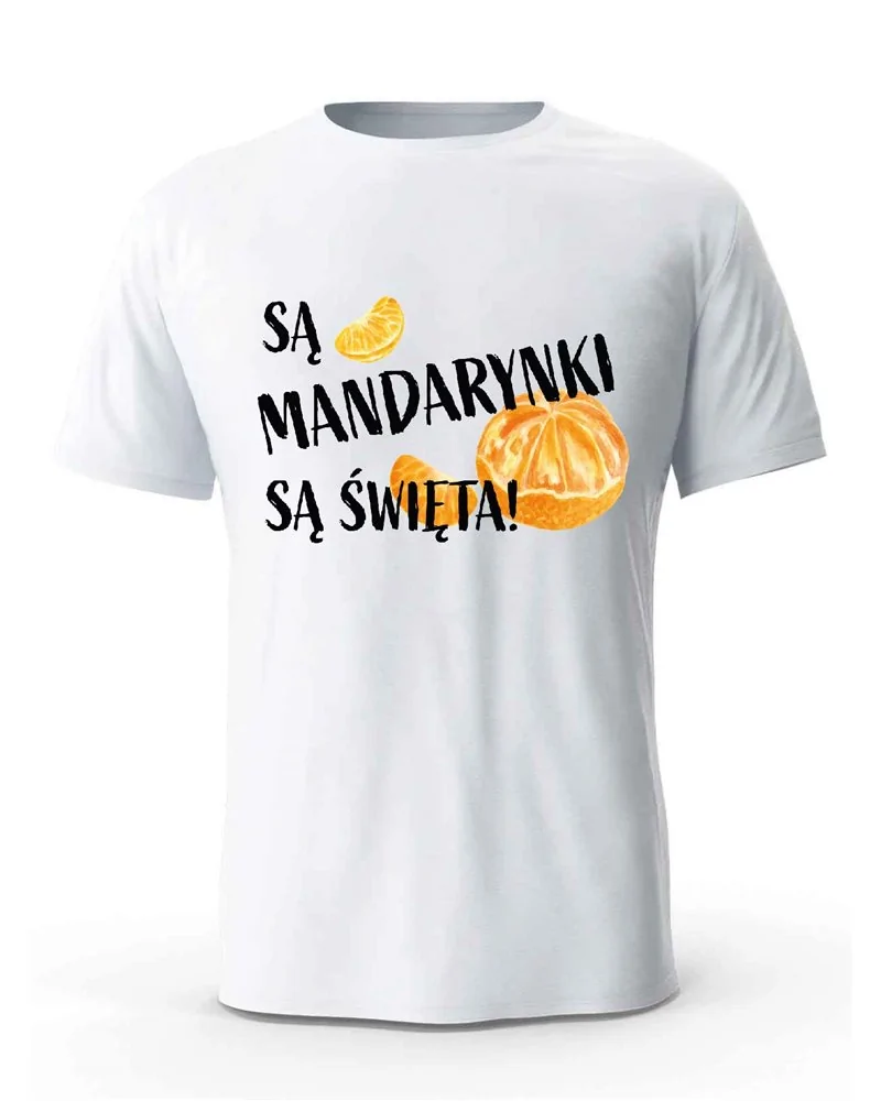 Koszulka Męska, Są Mandarynki Są Święta, Prezent
