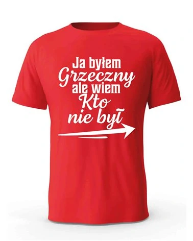 Koszulka Męska, Ja Byłem Grzeczny, Ale Wiem Kto Nie Był, Prezent