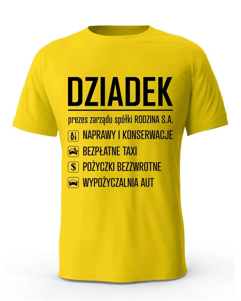 Koszulka Męska, Dziadek Prezes Zarządu, Prezent