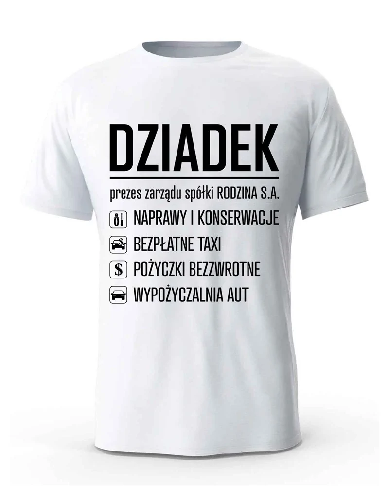 Koszulka Męska, Dziadek Prezes Zarządu, Prezent