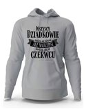 Bluza Męska z Kapturem, Najlepsi Dziadkowie Rodzą Się w Czerwcu, Prezent 
