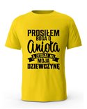 Koszulka Męska, Prosiłem Boga O Anioła A Zesłał Mi Moją Dziewczynę, Prezent
