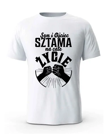 Koszulka Męska, Syn I Ojciec Sztama Na Całe Życie, Prezent