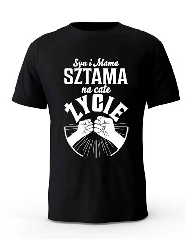 Koszulka Męska, Syn I Mama Sztama Na Całe Życie, Prezent